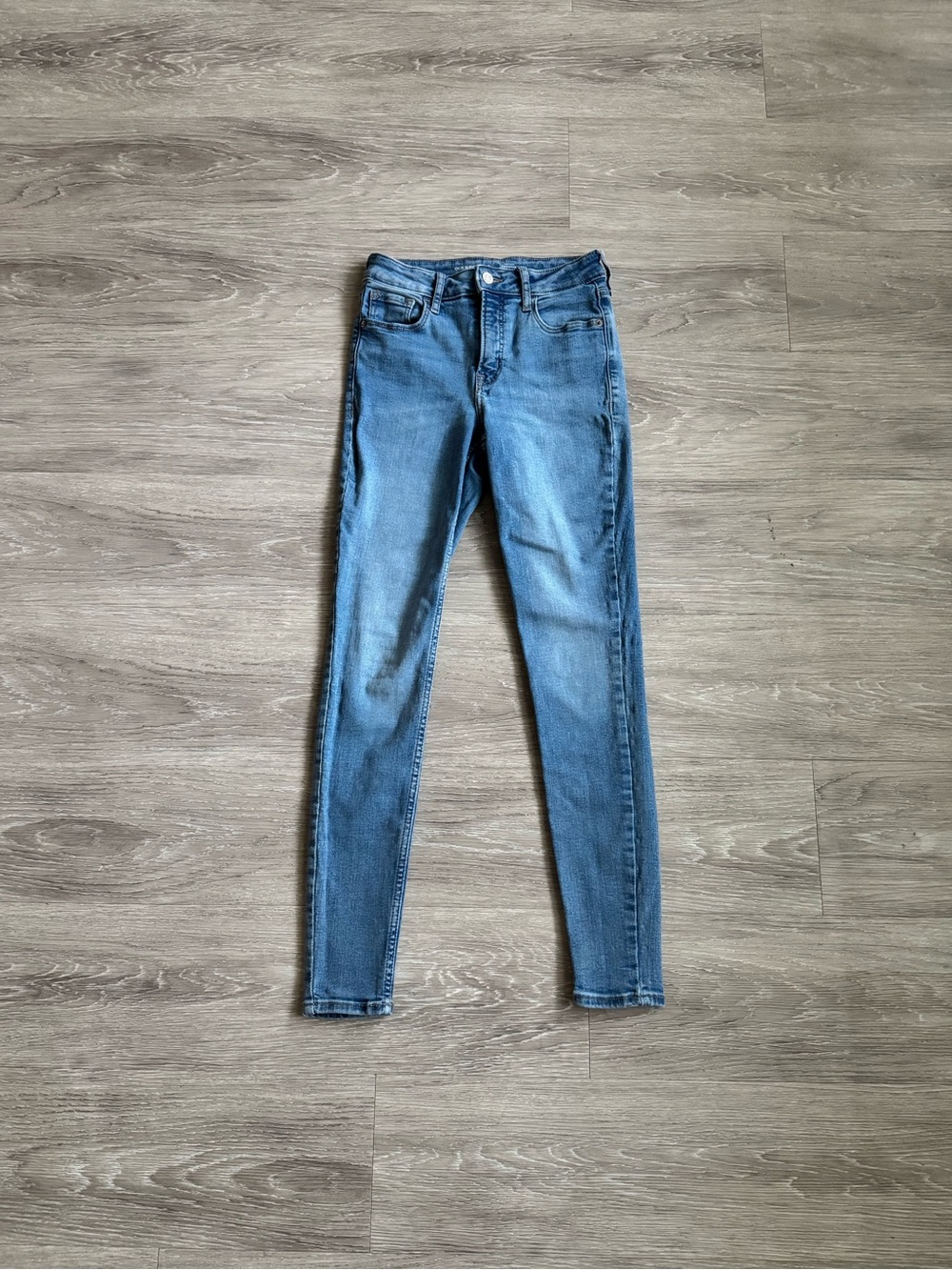 Old Navy High-Rise Rockstar Super Skinny Blue Jeans
